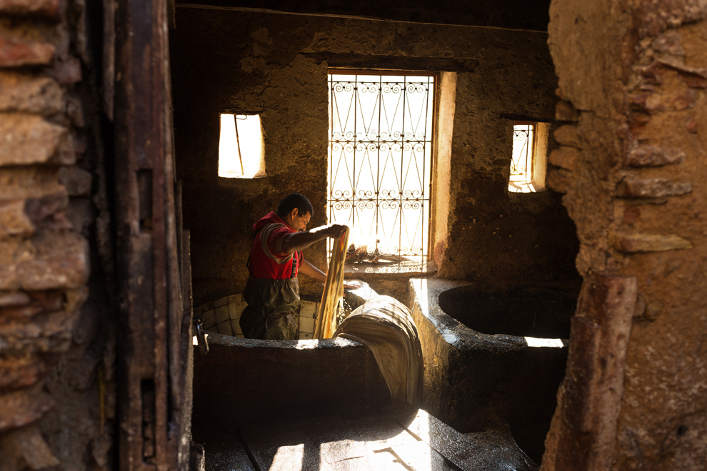 tannery fez morocco pictures