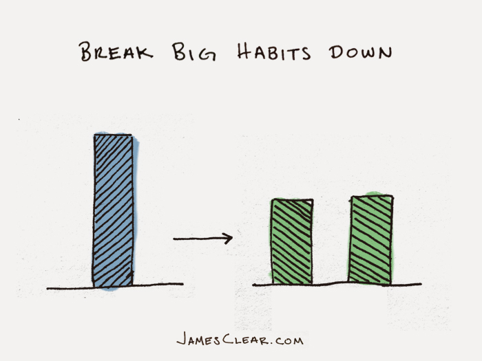 break down your habits (build new habits)