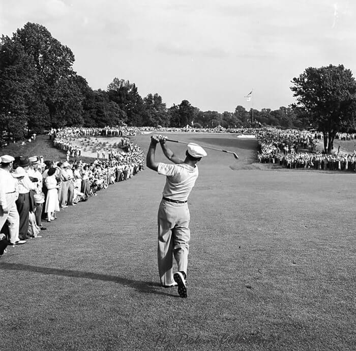 Ben Hogan's 1 iron shot at the 1950 US Open by Hy Peskin